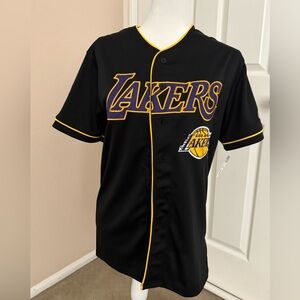 Black Lakers Button-Up Jersey